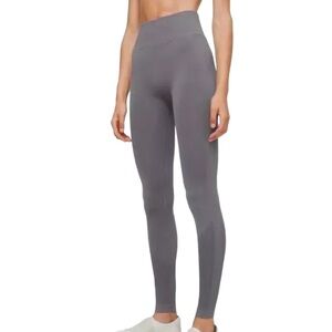 Lululemon Ebb to Street Tight Leggings Gray Titanium High Rise Size 6